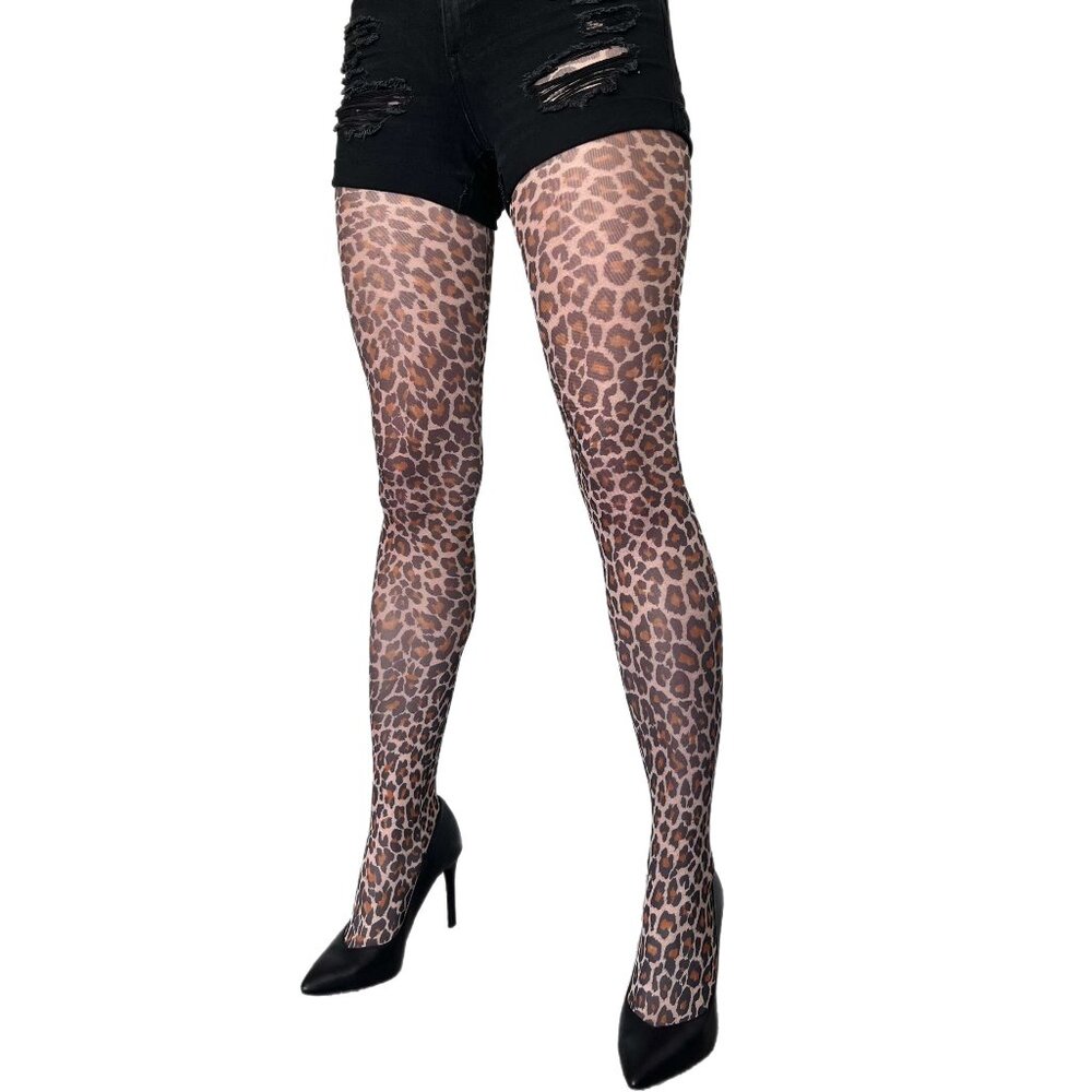 Leopard Tights for Women